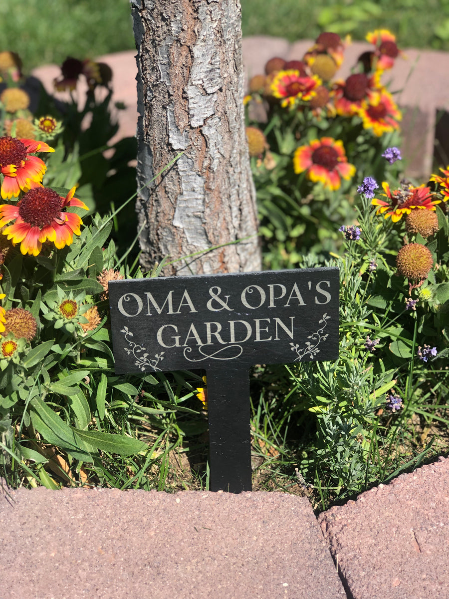 Garden Slate Signs – Alight Custom