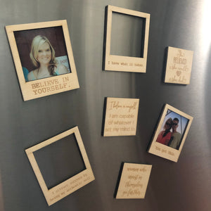 Customizable Magnets (Polaroid and square styles)