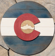 Rustic Colorado Flag