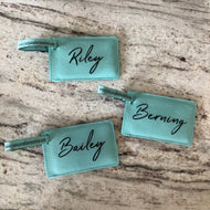 Vegan Leather Luggage Tag