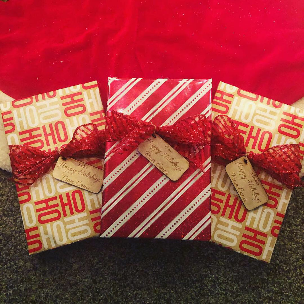 Gift Wrapping with Custom Tag