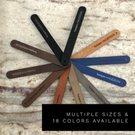 No Sew Leather Tags (Knitting or Crochet)