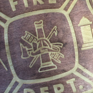 Engraved Fireman Plaque