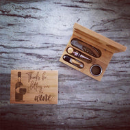 Engraved Wine Set