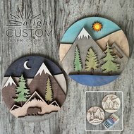 Round Mountainscape (DIY or finished)