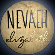 Round Name Board