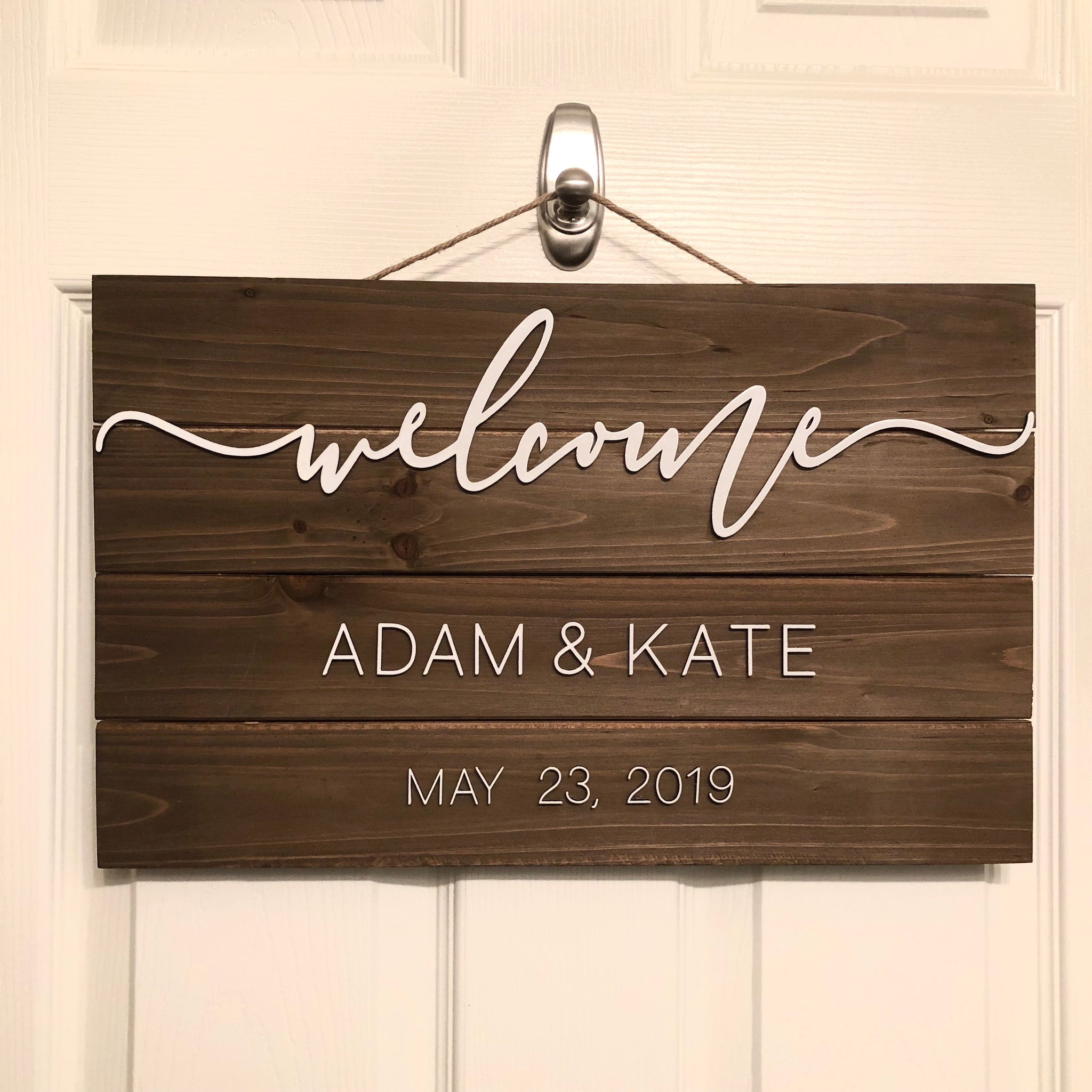 Custom “Welcome” sign – Alight Custom