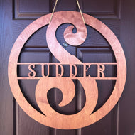 Monogram Name Sign
