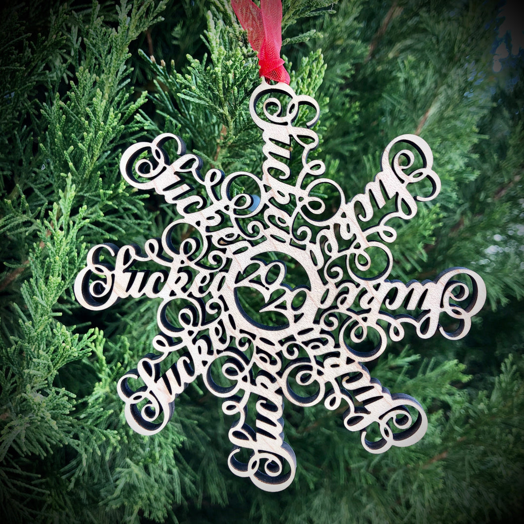 Suckflakes Christmas Ornament