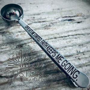 Engraved Coffee Spoon with Clip