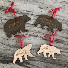 Customized Bear Ornaments