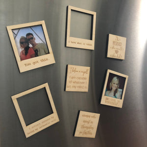 Customizable Magnets (Polaroid and square styles)