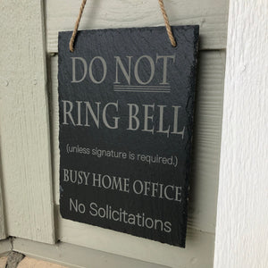 No Soliciting Slate Signs (Hanging or Stake)